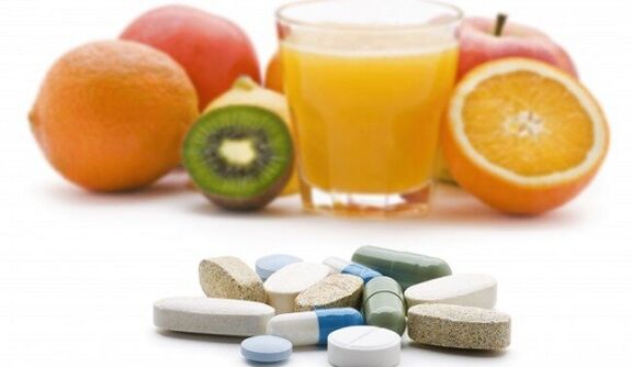 přírodní a tabletované vitamíny pro potenciál